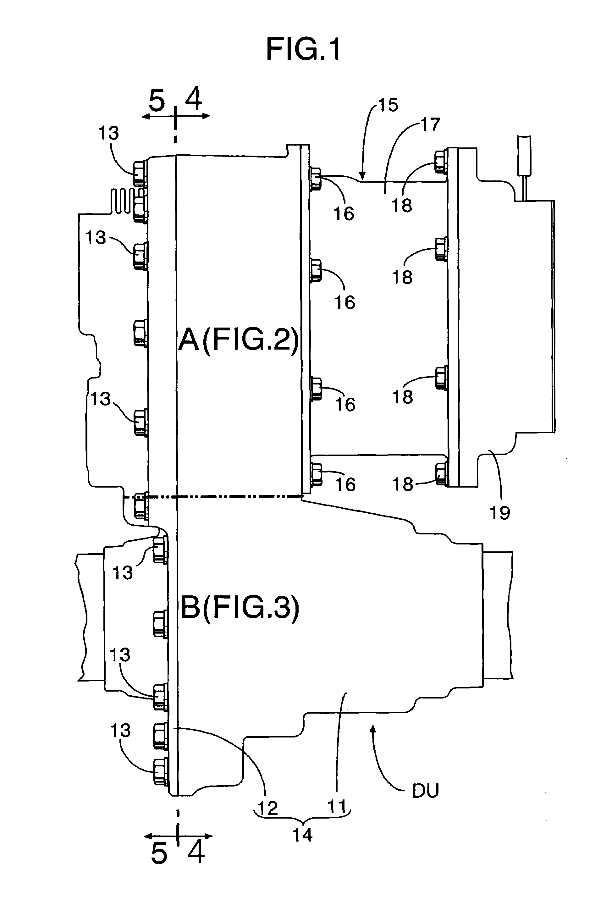 Motor-cooling structure of front-and-rear-wheel-drive vehicle