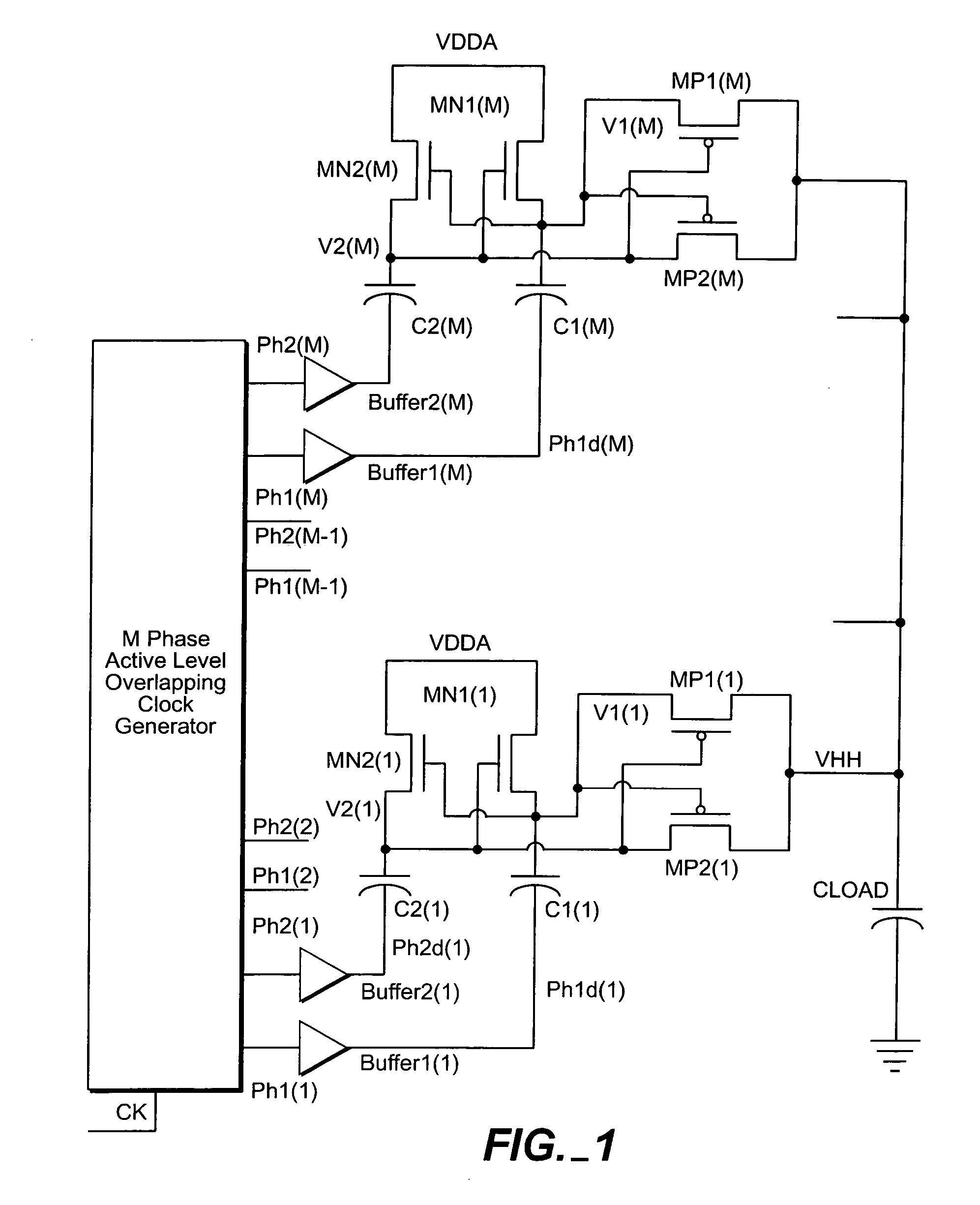 Highly efficient, high current drive, multi-phase voltage multiplier