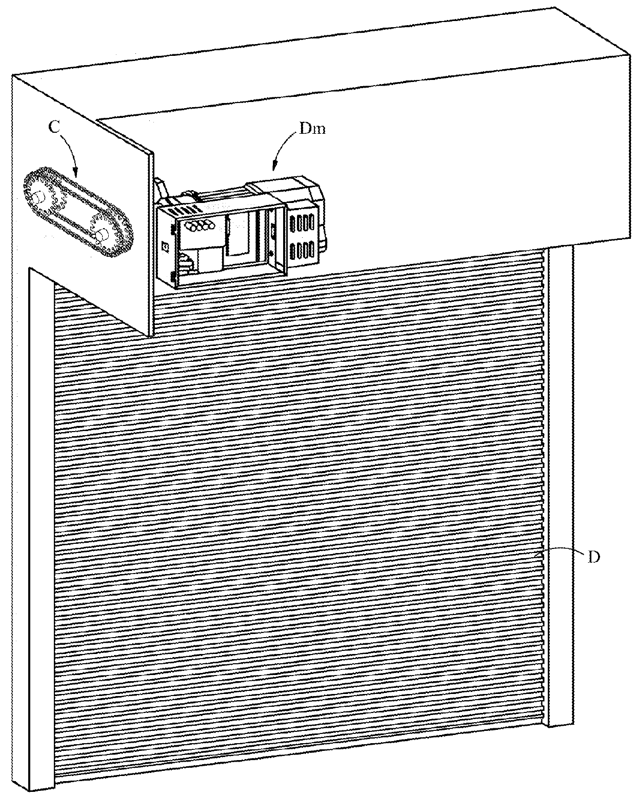 Device and method for controlling speed of rolling door