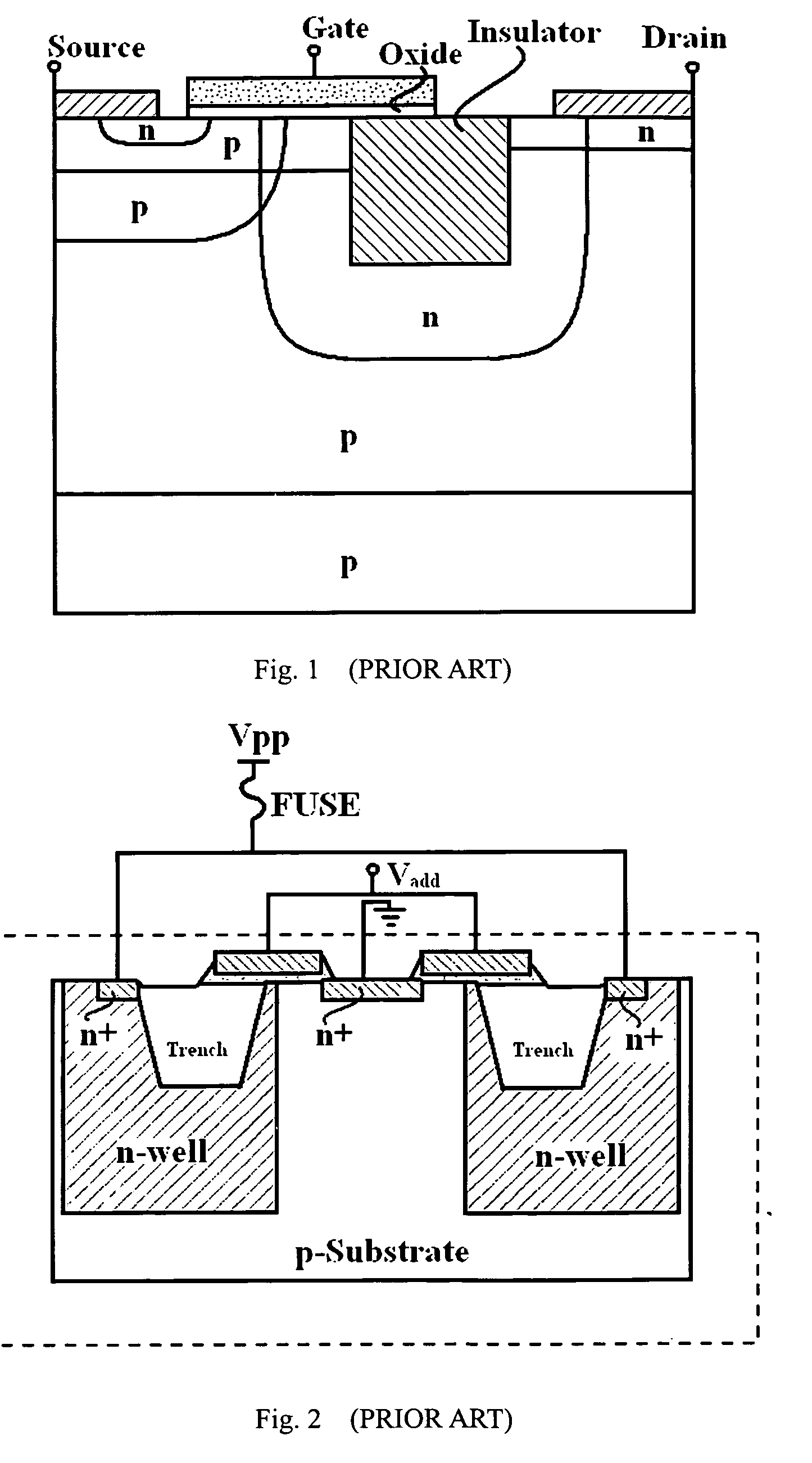 Semiconductor device with a u-shape drift region