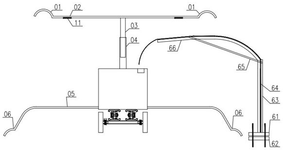 Intelligent spraying vehicle system for circumferential spraying in beam field and operation method