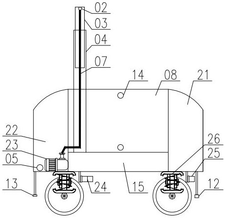 Intelligent spraying vehicle system for circumferential spraying in beam field and operation method