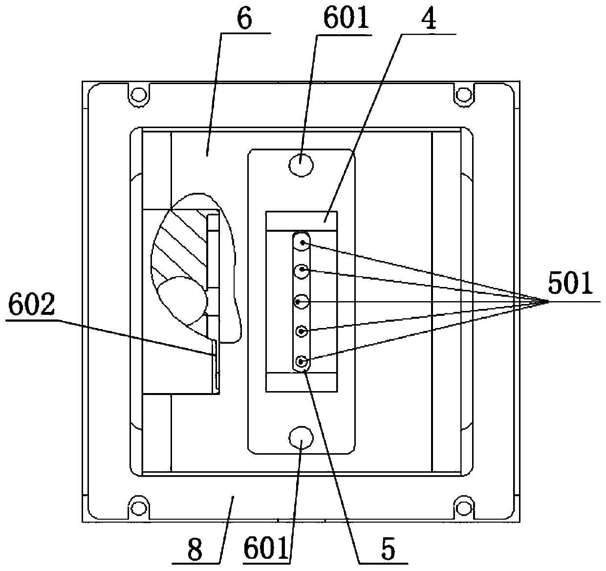 Non-contact type gas-liquid comprehensive cleaning device applied to digital printing machine