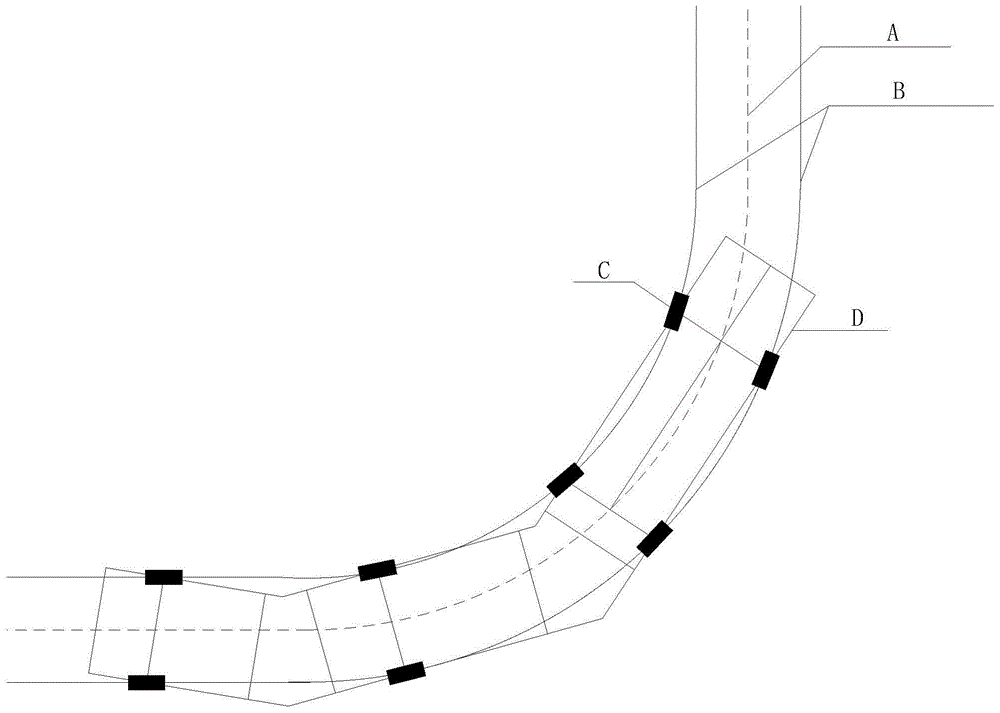 Self-guiding control method for no-rail self-guiding combination vehicle