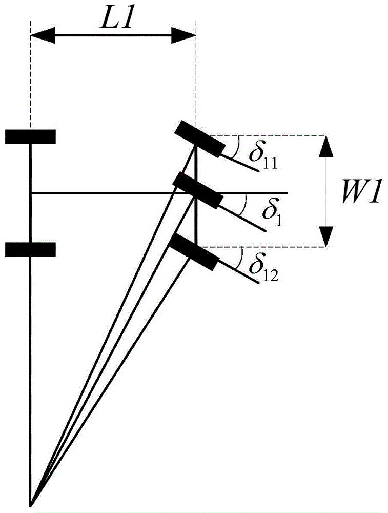 Self-guiding control method for no-rail self-guiding combination vehicle