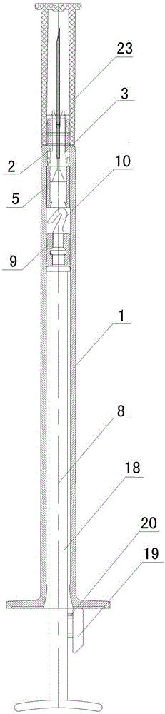 A needle retractable safety self-destruct syringe