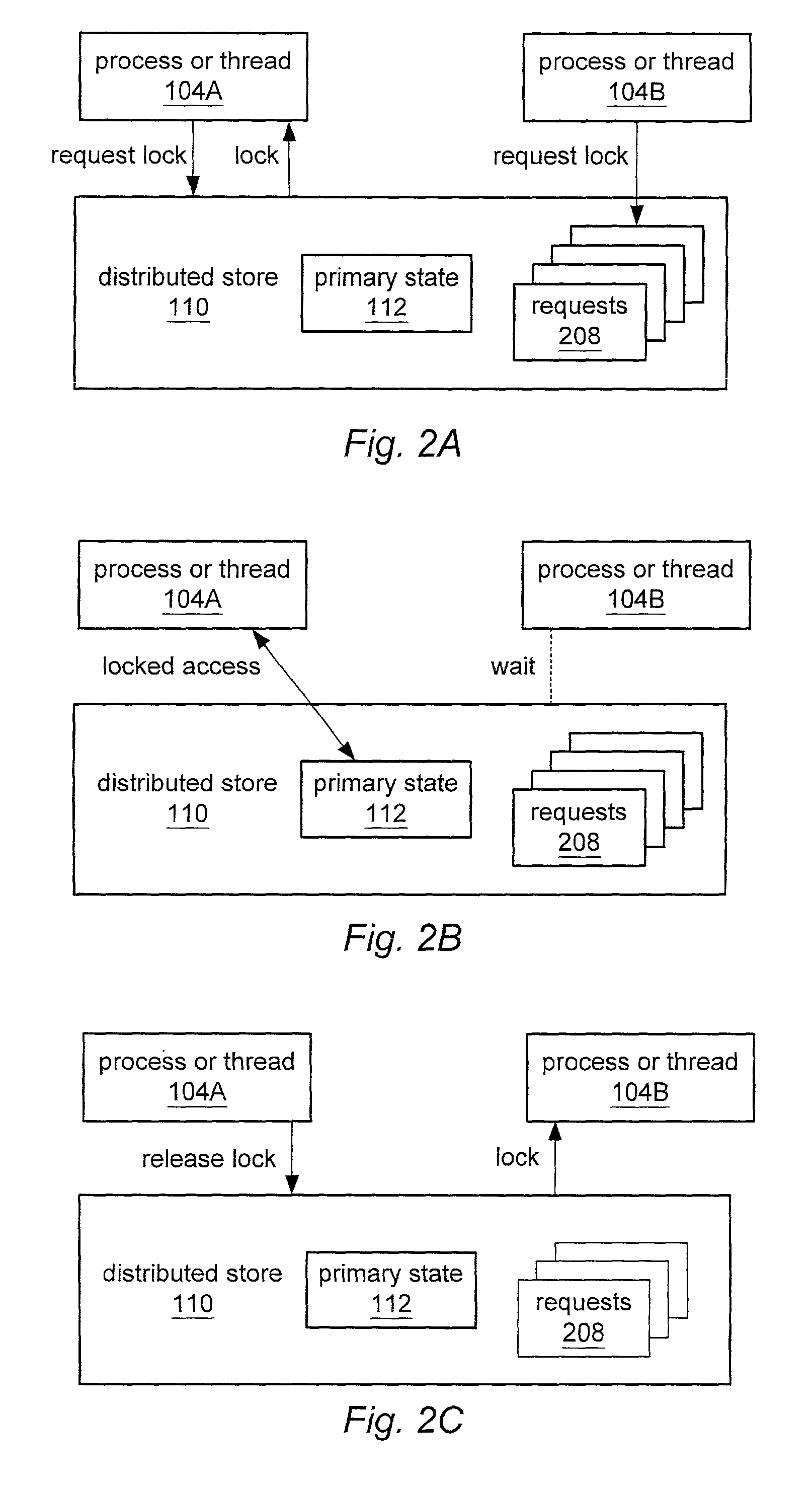 Lock mechanism for a distributed data system