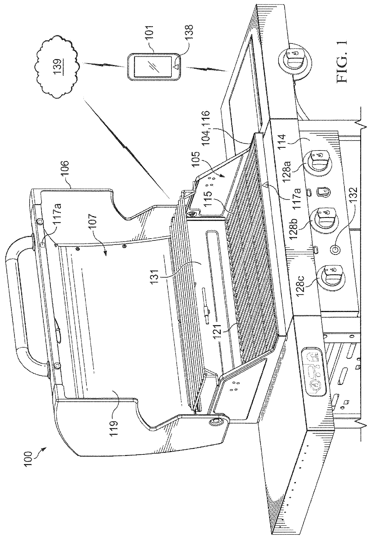 Geo-fence enabled system, apparatus, and method for outdoor cooking and smoking