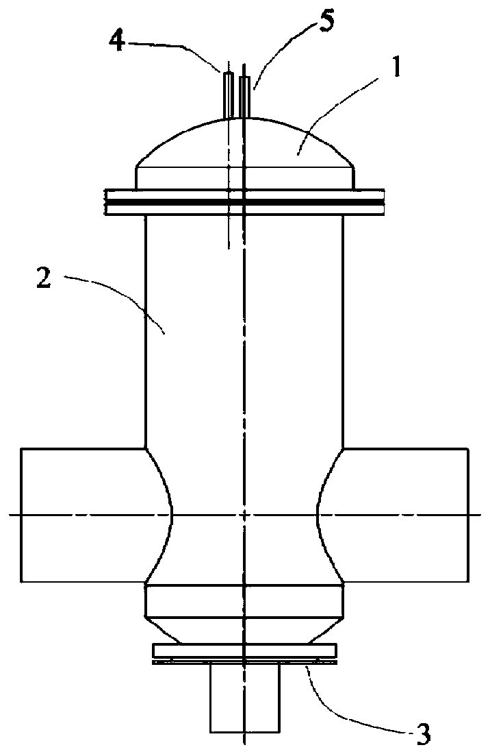 Combustion gas turbine low-emission combustion chamber and variable load air distribution adjusting method