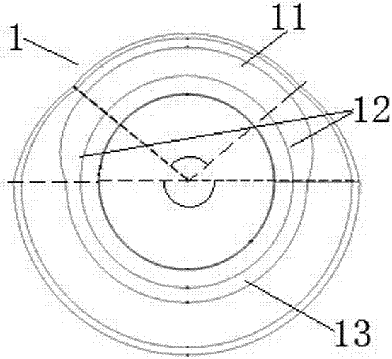 Guide ring structure of low-pressure exhaust cylinder of steam turbine