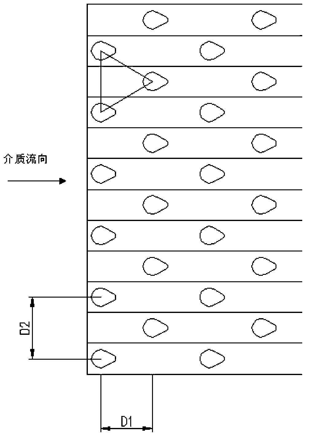 Heat exchanging pipe with reinforced heat transfer elements