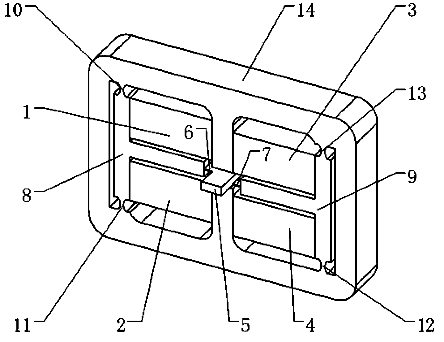 Piezoelectric actuator outputting dynamic micro angular displacement