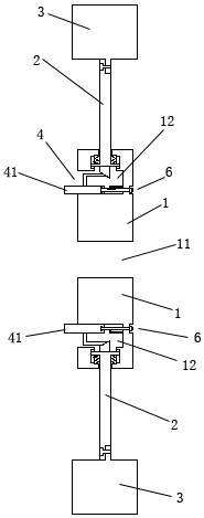 Anti-disengagement limiting type hub mounting structure