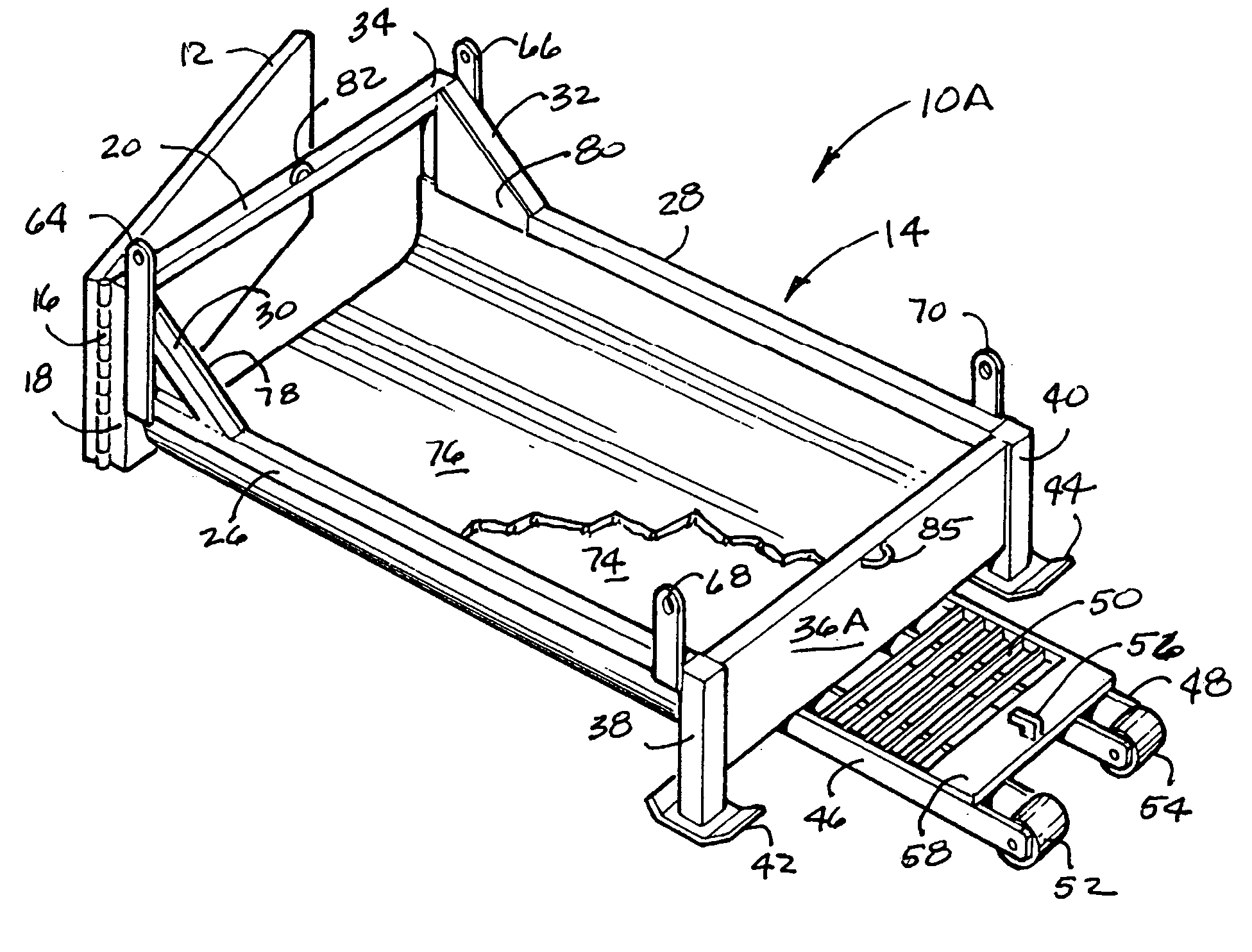 Construction residue transport system