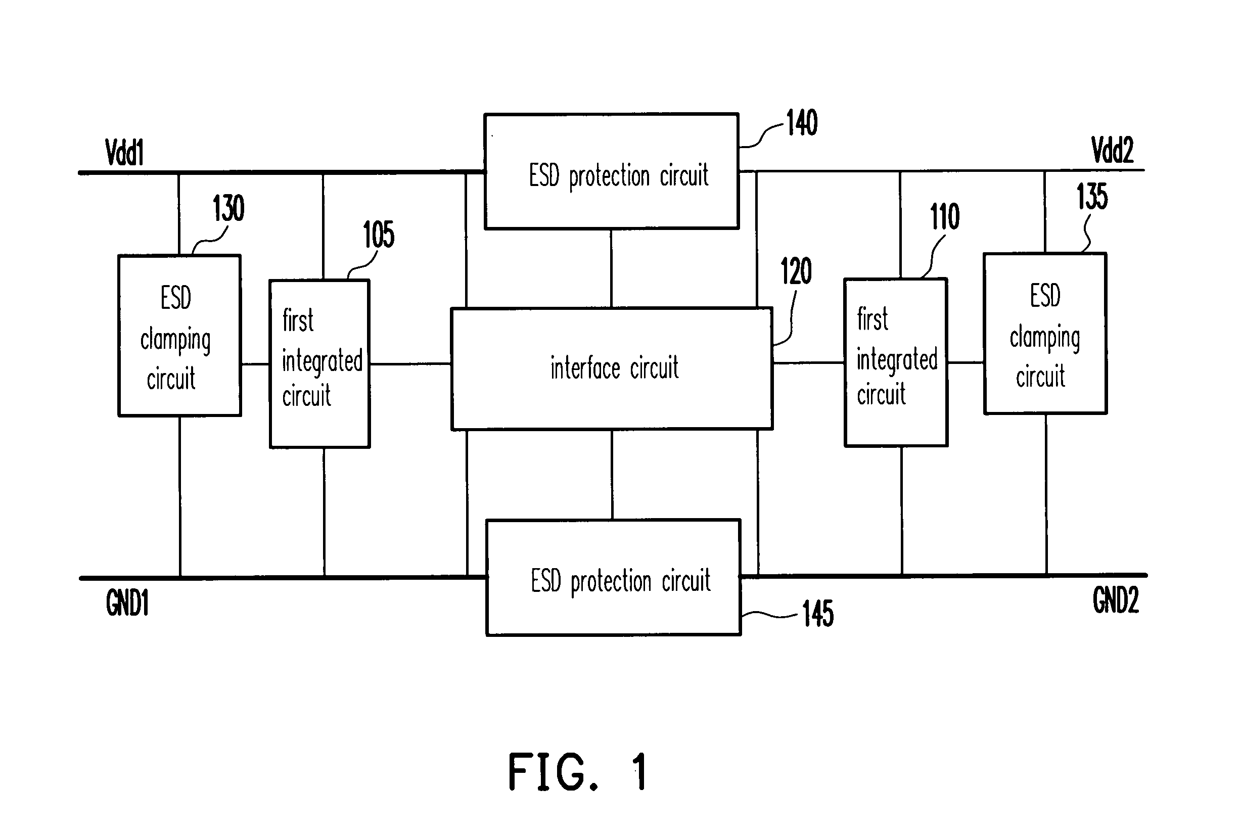 Electrostatic discharge protection circuit and semiconductor circuit therewith