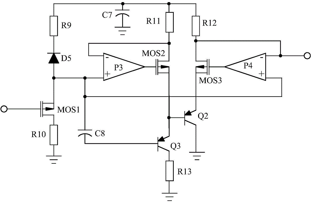 Constant current energy-saving drive power supply for electric power system fault detection apparatus