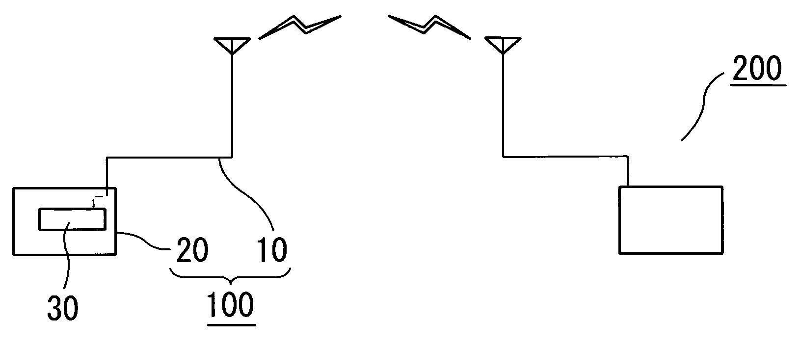 Vibration detection method and system, battery-less vibration sensor and interrogator therefor