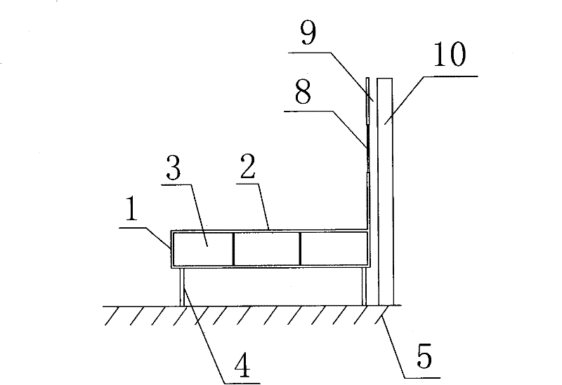 Thermal circulation type elevated heatable brick bed