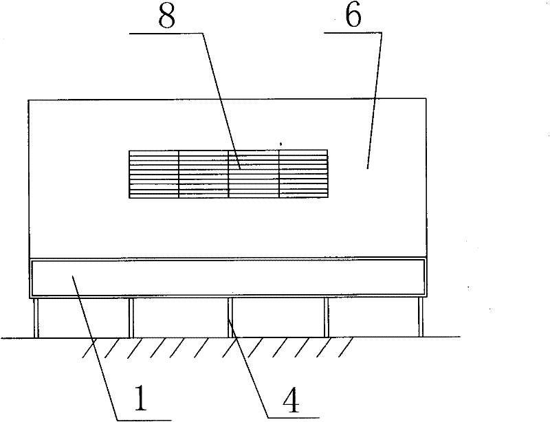 Thermal circulation type elevated heatable brick bed