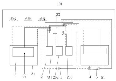 Disinfection device for air in public places and surfaces of human-contactable objects