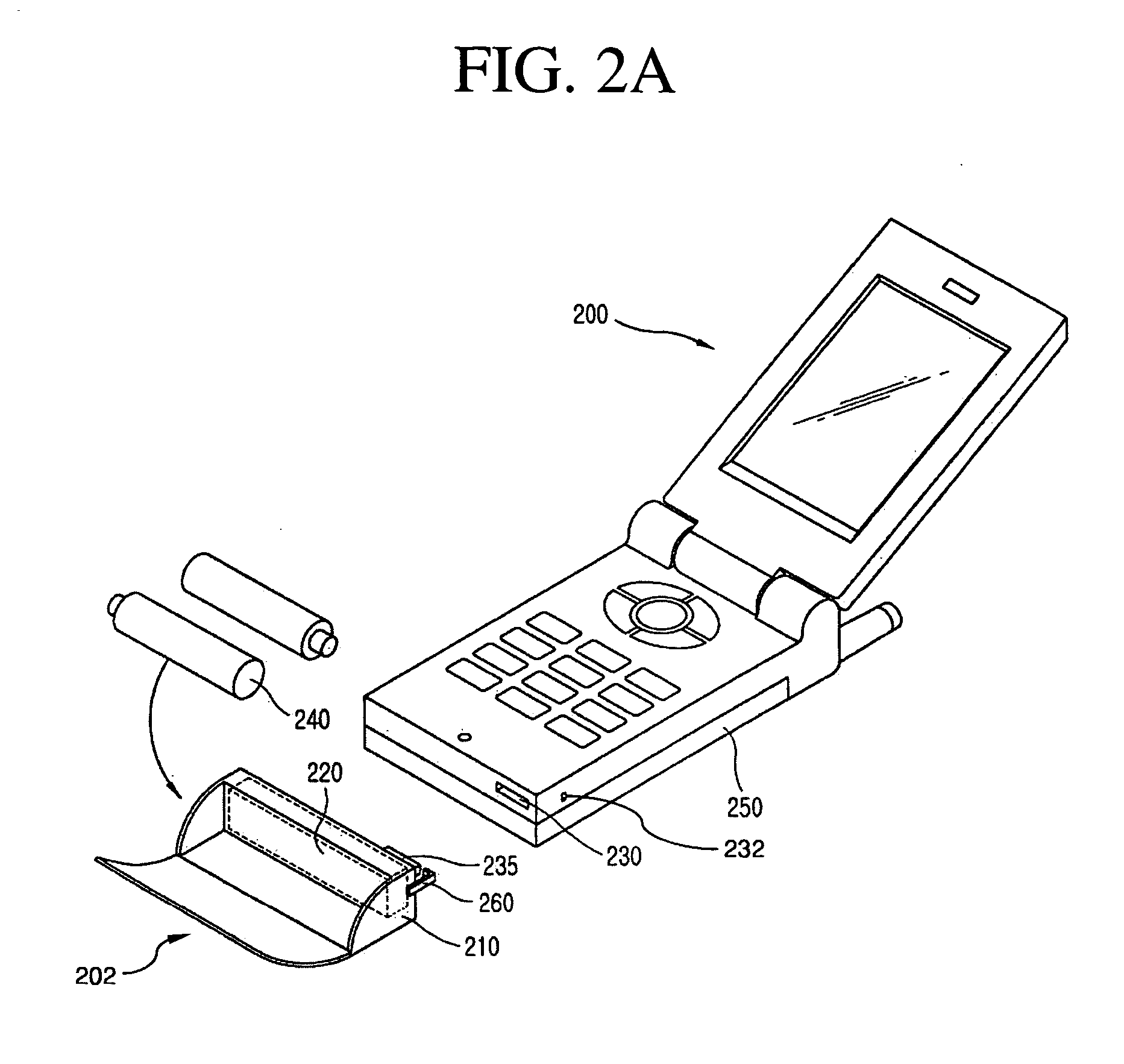 Mobile terminal having support power pack