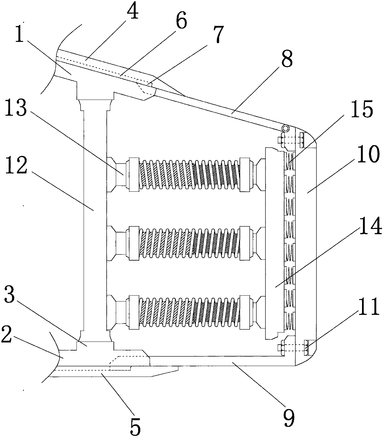 Car head buffer device of driverless car