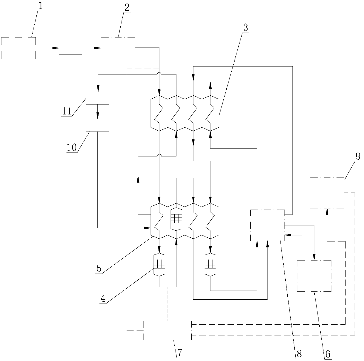 Hydrogen liquefaction system with hydrogen element detection function