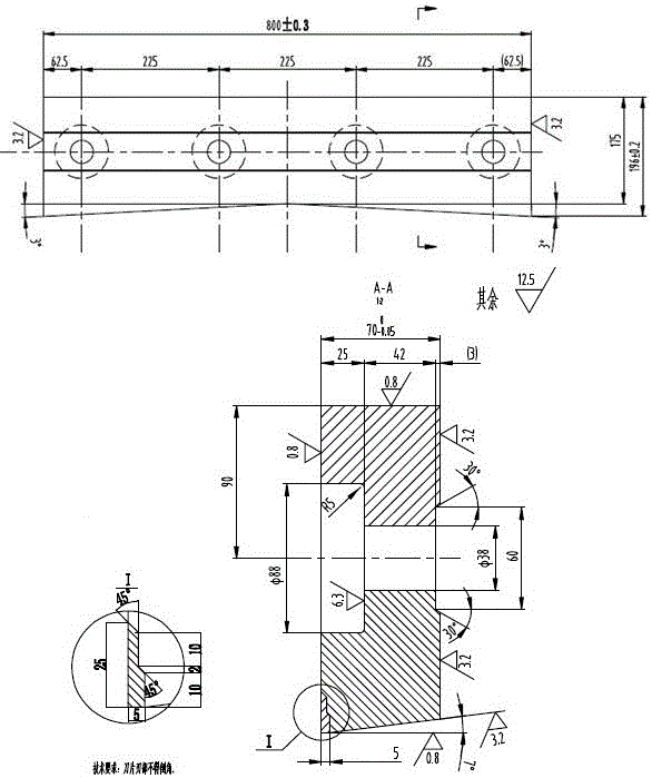 Laser compound manufacturing rod wire cold shear blade