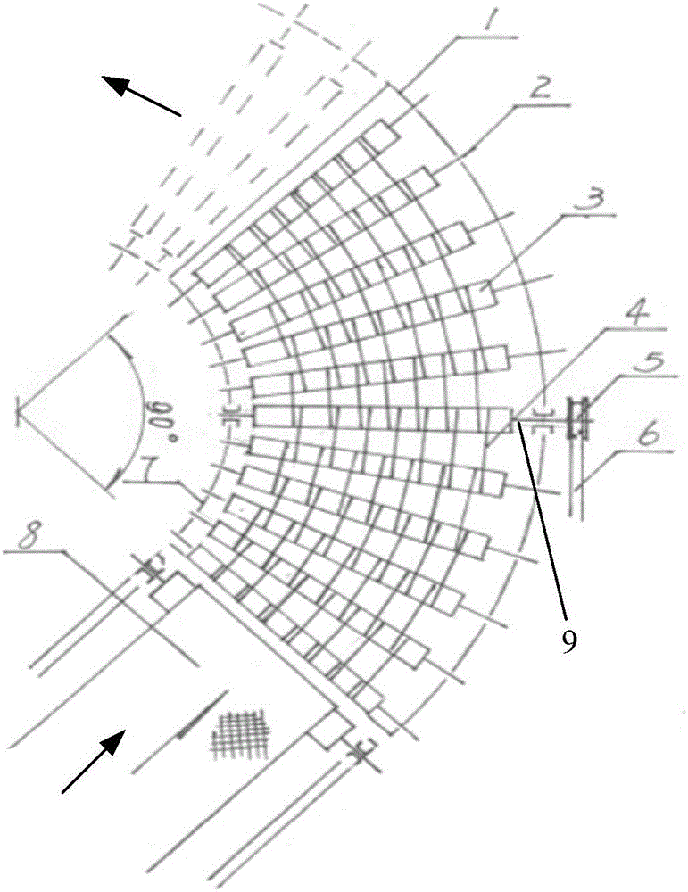 Roll shaft curve conveyor