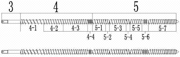 Double-screw extruder for physical foaming of carbon dioxide EPE