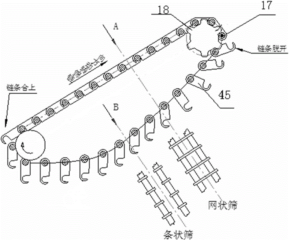 A farmland stone clearing machine