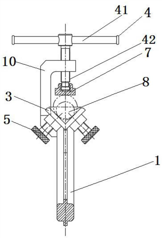 Adjustable reducing pipe butt joint positioning device and using method thereof