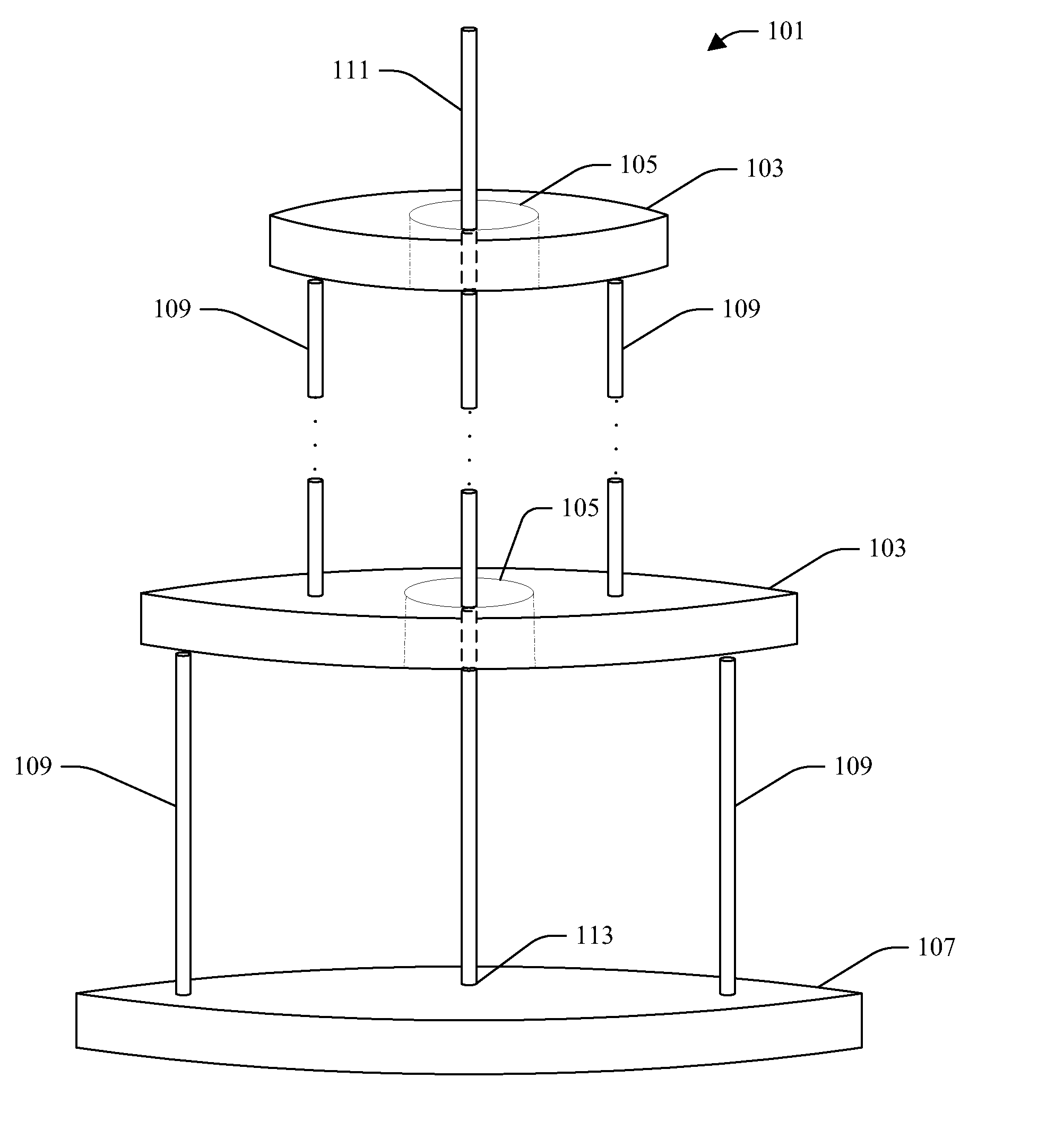 Layer cake support