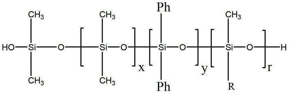 Method for preparing hydroxyl-terminated phenyl amino polyether modified silicone oil