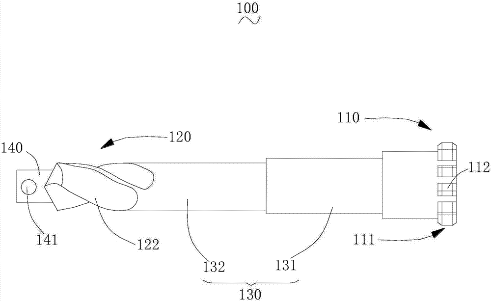 Milling device and drive connecting assembly thereof