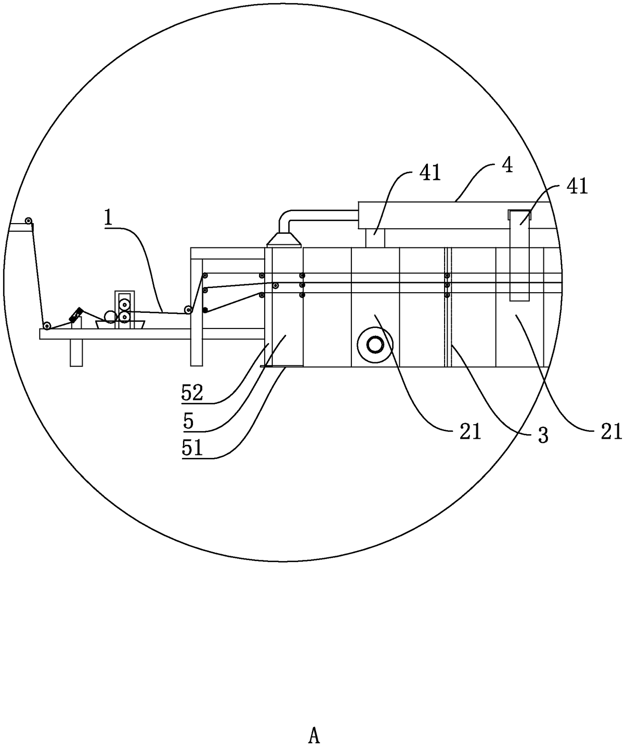 Waterproof voile production technology, and special production equipment thereof