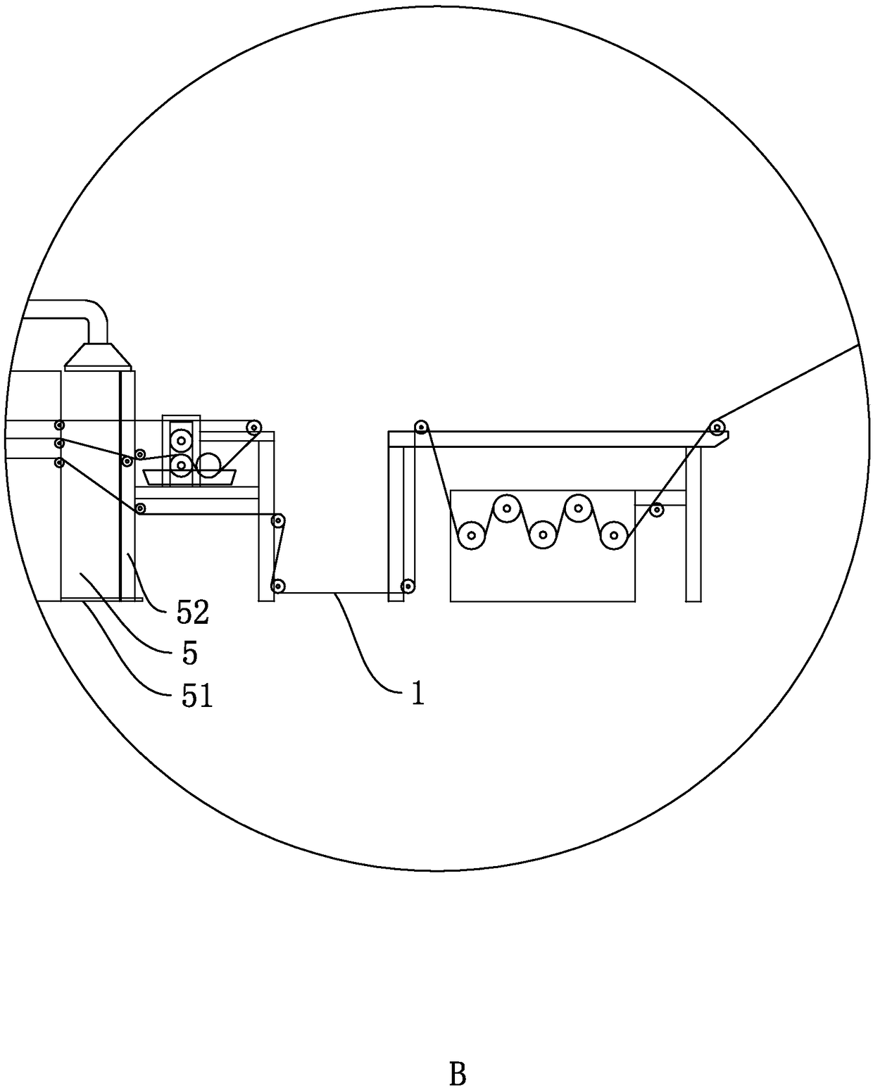 Waterproof voile production technology, and special production equipment thereof