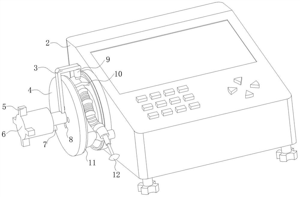 A connection and storage device for optical fiber and spectrometer for clinical use