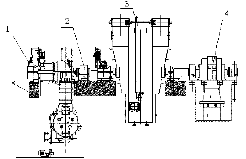 Joint driving unit for sintering waste heat recovery and sintering main exhaust fan