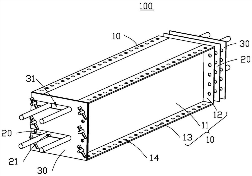 Flashing formwork and formwork frame