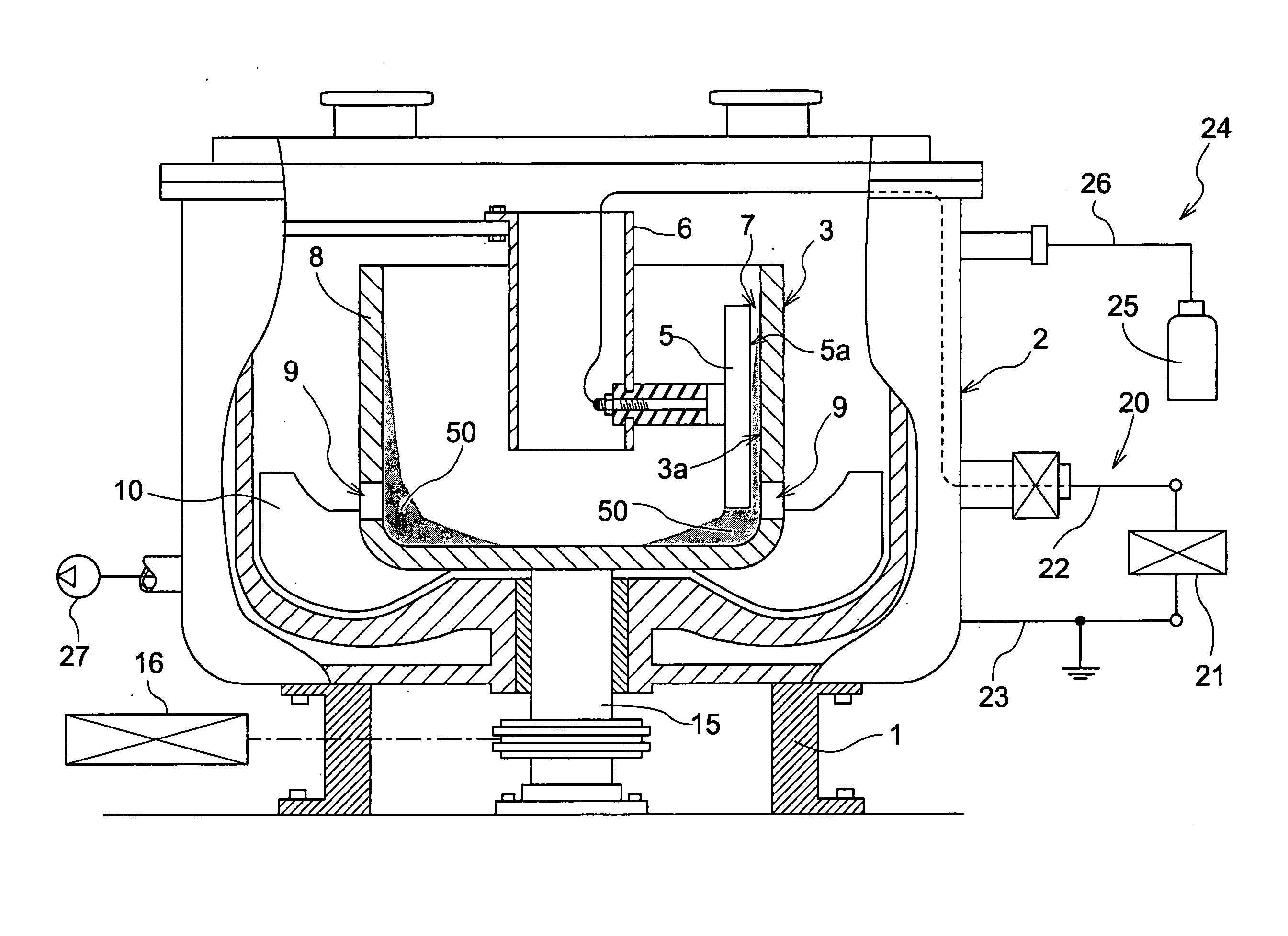 Method and Apparatus for Processing Powder and Method of Manufacturing Porous Granulated Substance