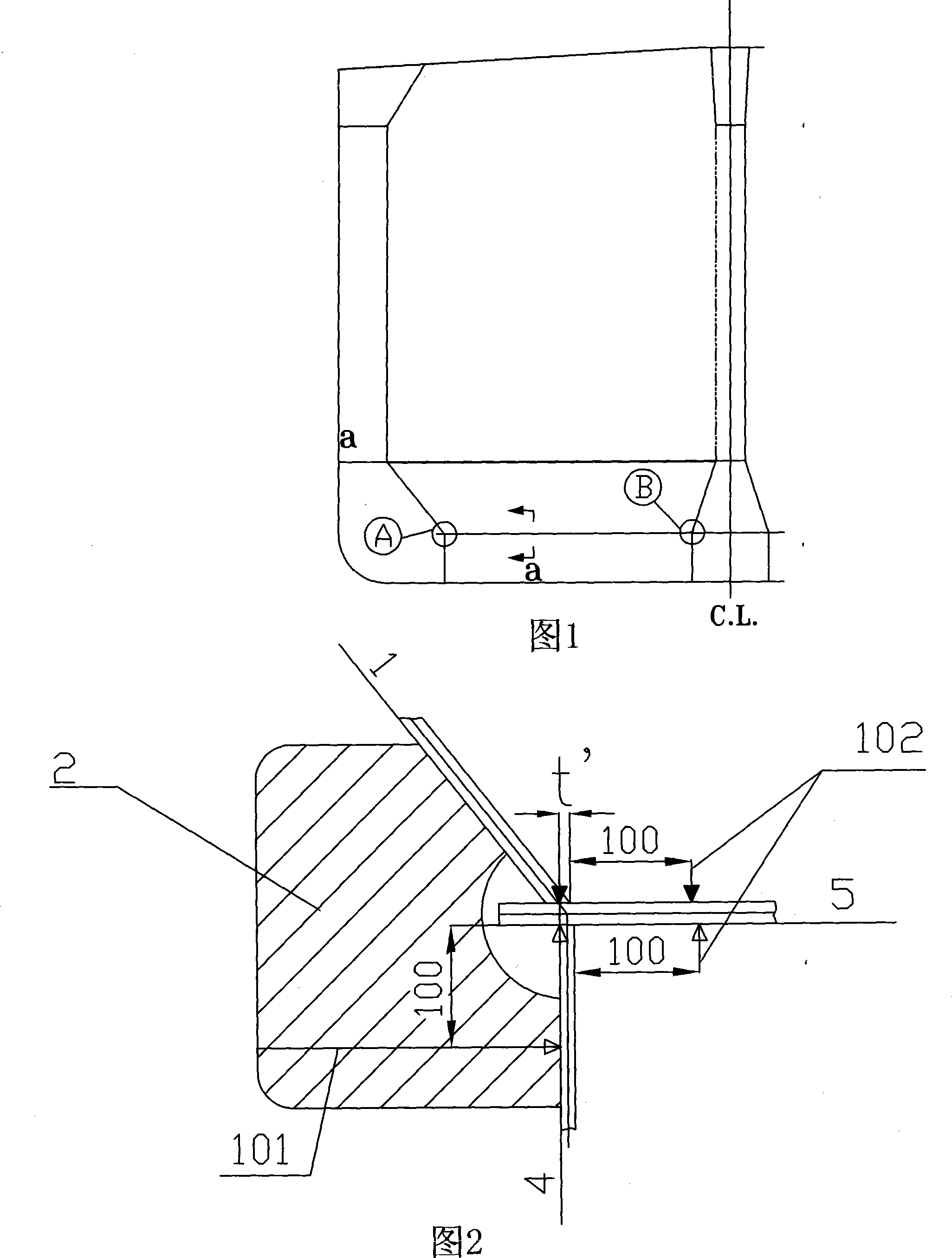 Method for rapidly detecting accuracy of position seaming in shipbuilding process