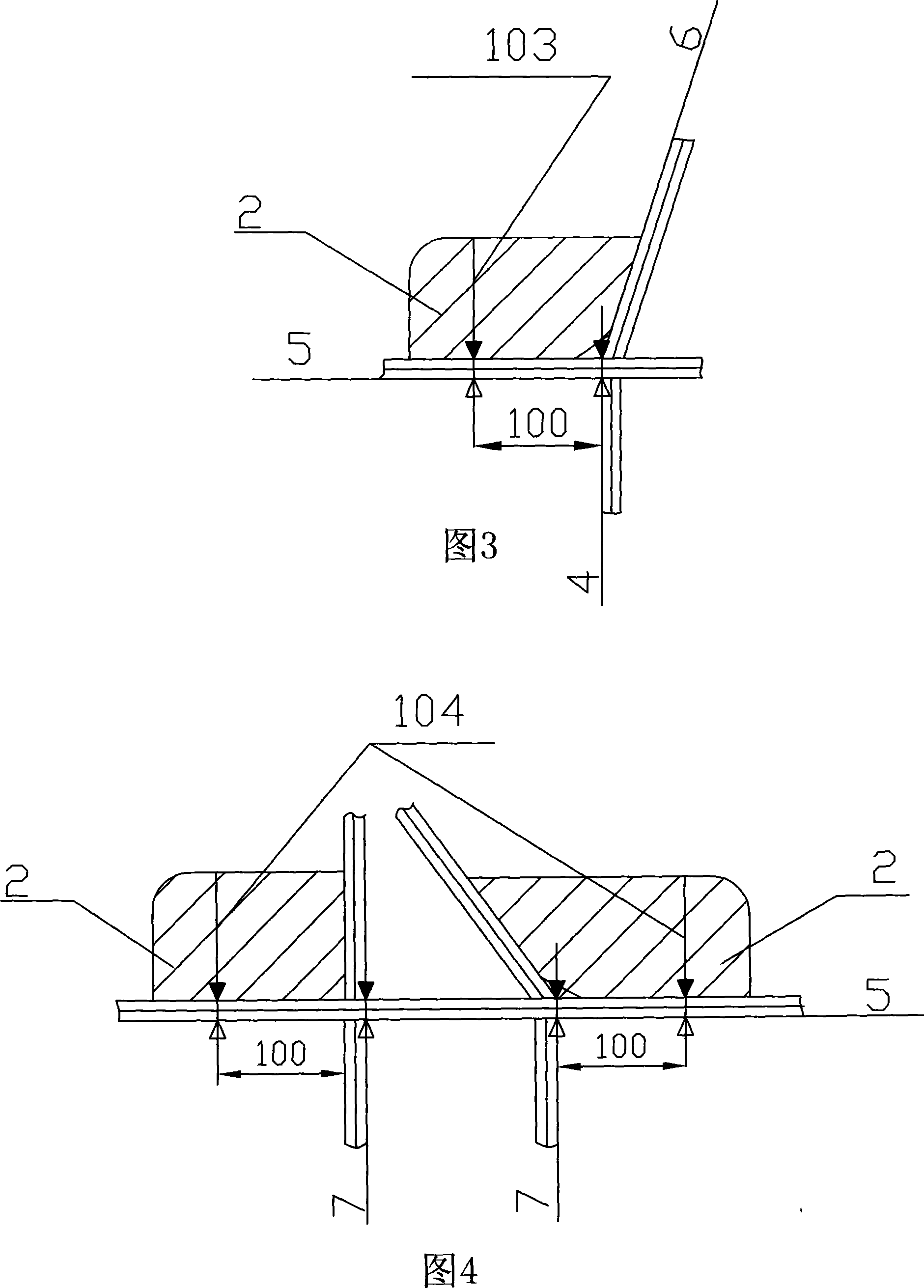 Method for rapidly detecting accuracy of position seaming in shipbuilding process