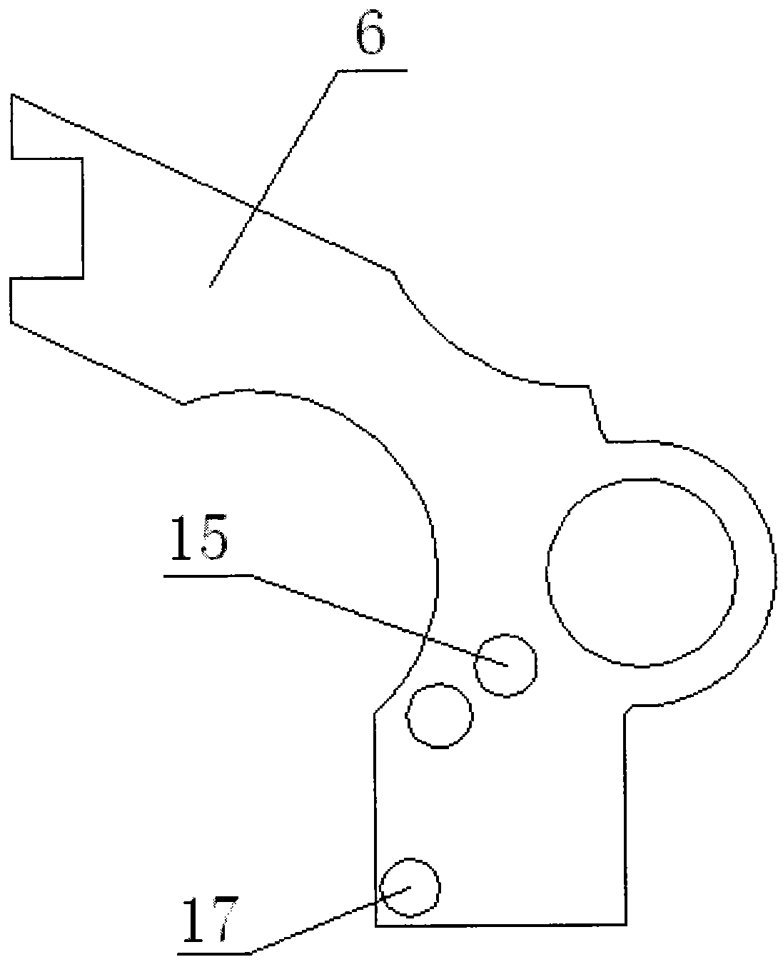 Connecting rod type bending device used for reinforcement forming machine to bend reinforcement