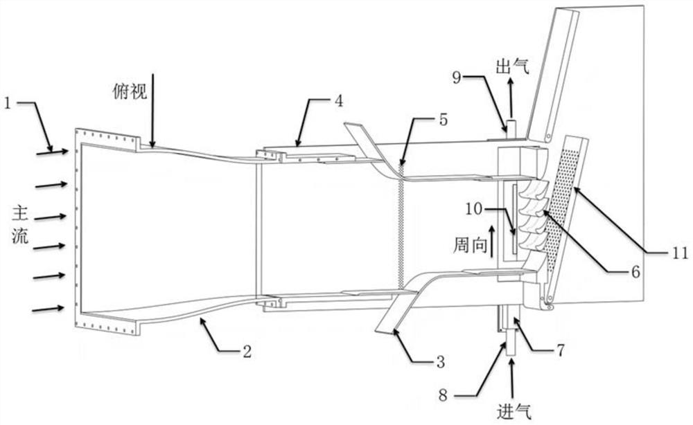 A sealed air supply device for the experiment of transonic turbine plane cascade