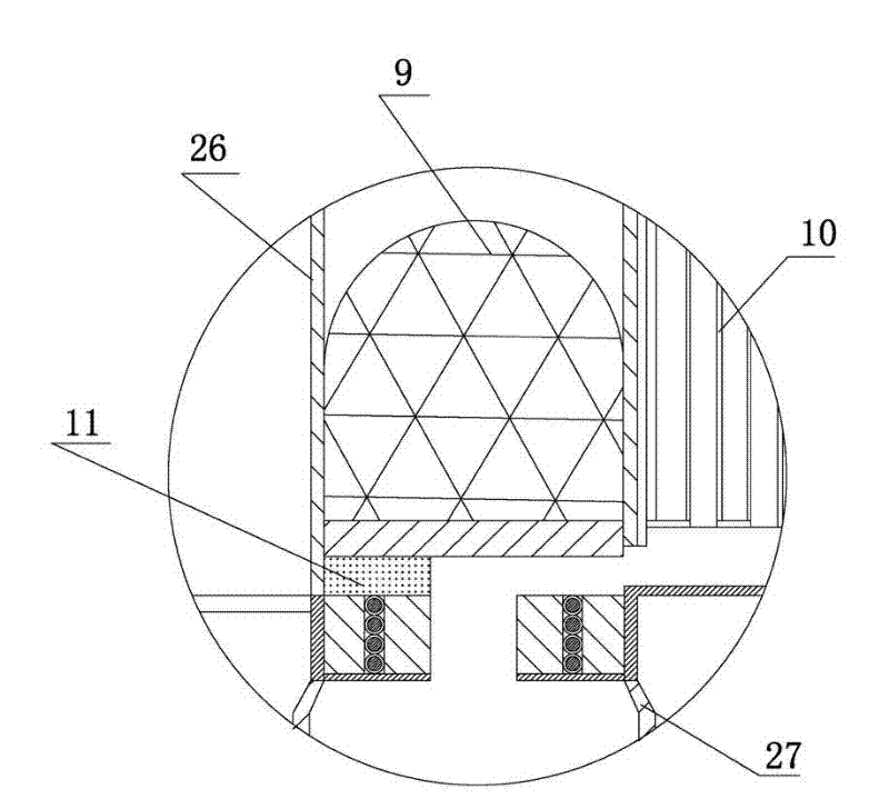 Mixed thermal force closed type heat extraction cycle heat engine and power generation device