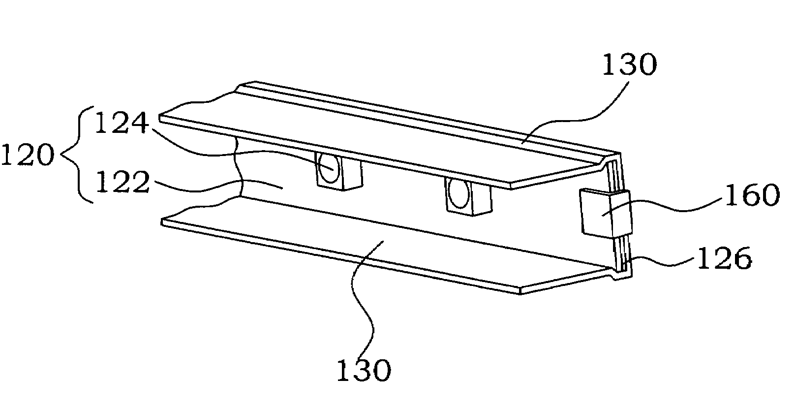 Light-source fixing structure for backlight module