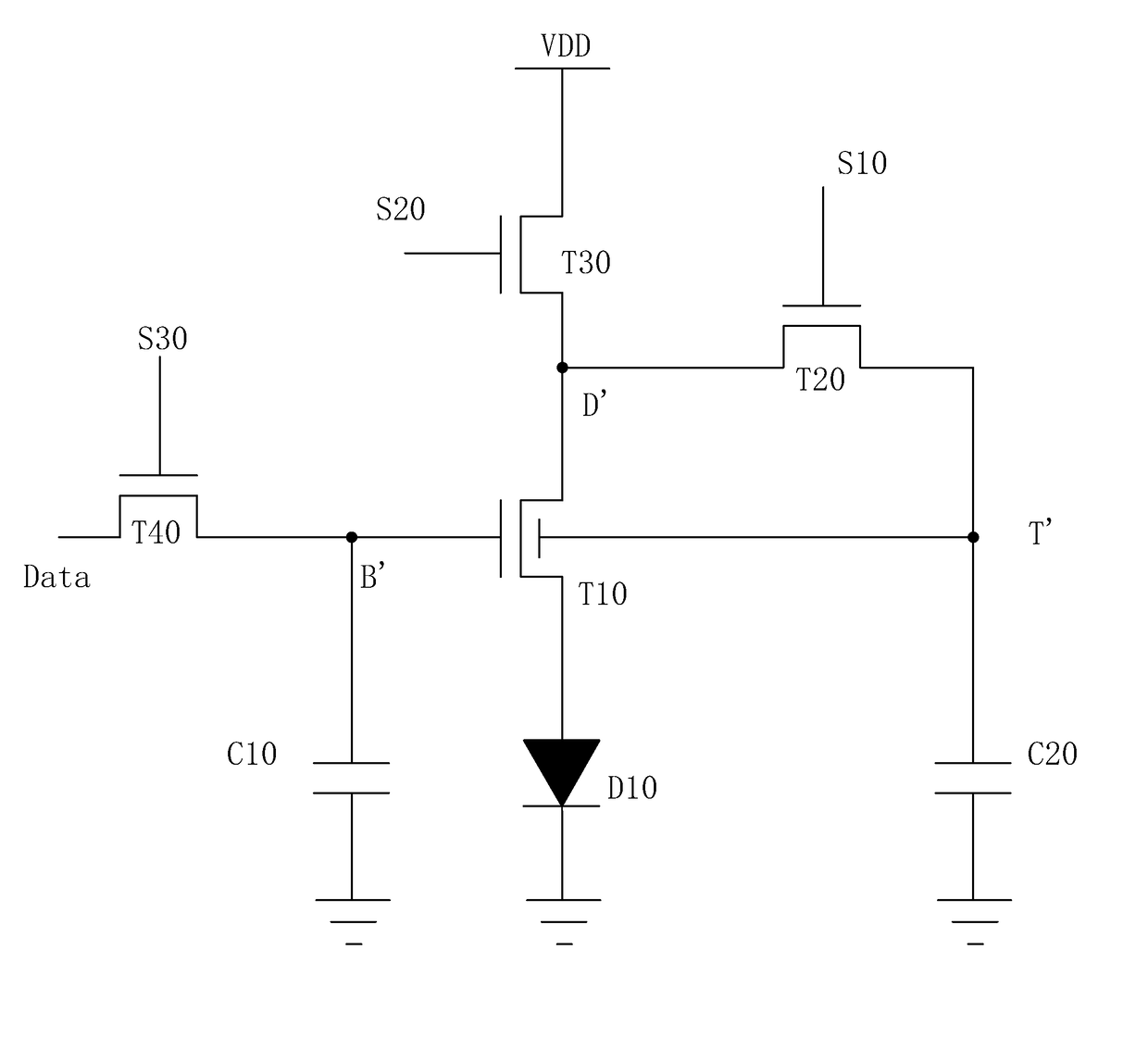 Amoled pixel driving circuit and pixel driving method