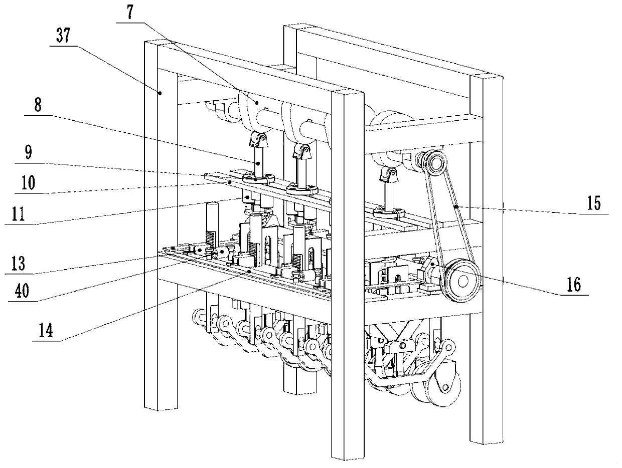 An imitation form garlic root cutting machine and its root cutting method