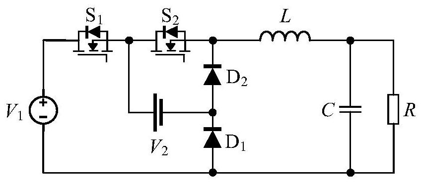 Two-switch three-port DC converter and its control method and circuit